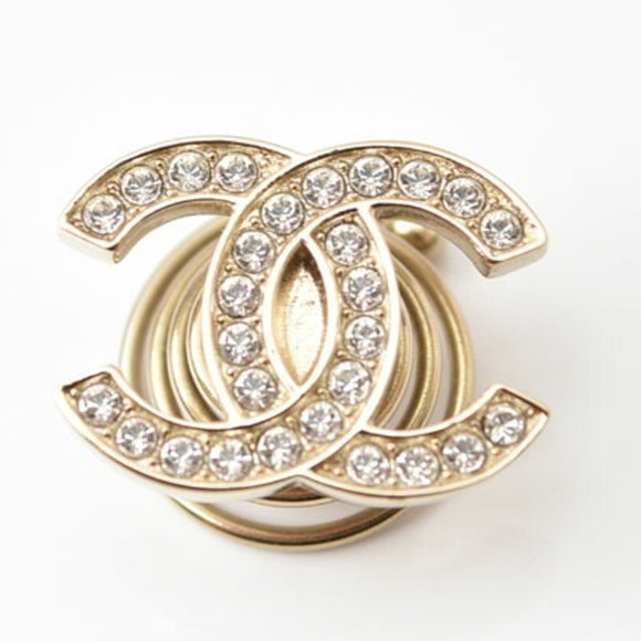 Chanel Hair CHANEL Rhinestone Coco Mark Star Gold - Picture 3 of 5
